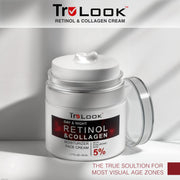 TruLook Retinol and Collagen Moisturizer Face Cream with Hyaluronic acid, Day and Night 1.7 Fl oz