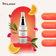 TruLook Vitamin C + hyaluronic Acid Serum, Anti Aging, Anti Wrinkle, Improves Dark Spots, Tone, & Fine Lines Made is USA