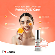 TruLook Vitamin C + hyaluronic Acid Serum, Anti Aging, Anti Wrinkle, Improves Dark Spots, Tone, & Fine Lines Made is USA