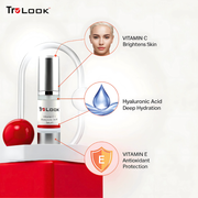 TruLook Vitamin C + hyaluronic Acid Serum, Anti Aging, Anti Wrinkle, Improves Dark Spots, Tone, & Fine Lines Made is USA