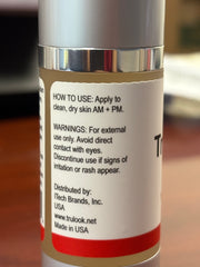 TruLook Vitamin C + hyaluronic Acid Serum, Anti Aging, Anti Wrinkle, Improves Dark Spots, Tone, & Fine Lines Made is USA