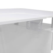 Pro Line Sewing Machine and Office Desk with Fold-Down Top, Height Adjustable Platform, Drawer and Storage Cabinet