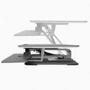 Seville Classics AIRLIFT® Pneumatic Sit-to-Stand Adjustable Single Column Riser Desk Converter