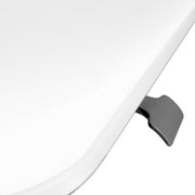 Seville Classics AIRLIFT XL 28" Pneumatic Sit-Stand Adjustable Rolling Desk Cart, White Silver