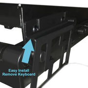 Seville Classics Airlift Pneumatic Sit Stand Desktop Workstation Converter Desk, Choose a Color