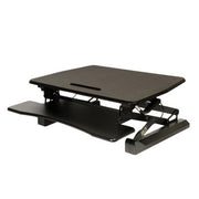 Seville Classics Airlift Pneumatic Sit Stand Desktop Workstation Converter Desk, Choose a Color