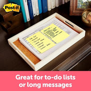 Post-it Super Sticky Notes, 4" x 6", Assorted Colors, Lined, 8 Pack, 800 Total Sheets