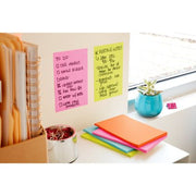 Post-it Super Sticky Notes, 4" x 6", Assorted Colors, Lined, 8 Pack, 800 Total Sheets