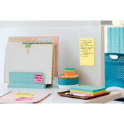 Post-it Super Sticky Notes, 4" x 6", Assorted Colors, Lined, 8 Pack, 800 Total Sheets