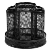 Rolodex - Wire Mesh Spinning Desk Sorter - Black