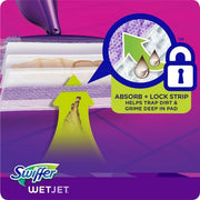 Swiffer Wetjet Mopping Refill Pack (2 bottles of cleaner + 32 refill pads)