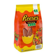 REESE'S Milk Chocolate and Peanut Butter Eggs Candy, Easter, Bulk Bag (39.8 oz, 65 Pieces)