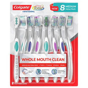 Colgate Total + Whitening Toothbrush, Soft or Medium (8 pk.)