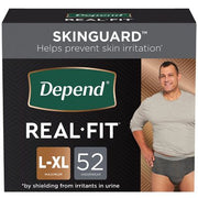 Depend Real Fit Incontinence Underwear for Men, Maximum Absorbency