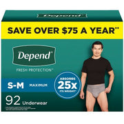 Depend Fresh Protection Incontinence Underwear for Men