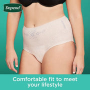 Depend Fresh Protection Adult Incontinence Underwear for Women, XXL (44 ct.)