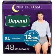 Depend Night Defense Adult Incontinence Underwear for Men