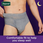 Depend Night Defense Adult Incontinence Underwear for Men