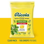 Ricola Sugar-Free Lemon Mint Herb Throat Drops (2 pk., 105 ct./pk.)