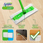 Swiffer Sweeper Dry + Wet Sweeping Kit (1 Sweeper, 14 Dry Cloths, 6 Wet Cloths)