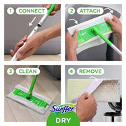 Swiffer Sweeper Dry + Wet Sweeping Kit (1 Sweeper, 14 Dry Cloths, 6 Wet Cloths)