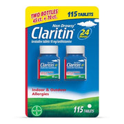 Claritin 24 Hour Non-Drowsy Allergy Medicine Tablets (115 ct.)