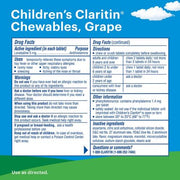 Children's Claritin Non-Drowsy 5mg. Chewable Tablets, Grape (2 pk., 40 ct./pk.)