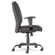 OIF Big & Tall Mid-Back Swivel/Tilt Chair, Black