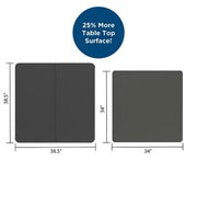 COSCO XL 38.5" Fold-in-Half Card Table with Handle, Assorted Colors