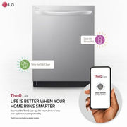 LG Top Control Top Control Smart Dishwasher with QuadWash and TrueSteam - LDTS5552S