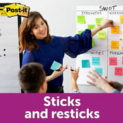 Post-it Notes Super Sticky, 3" x 3", Energy Boost Collection, 14 Pads, 1,260 Total Sheets