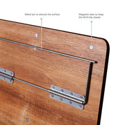 Rossie Home Acacia Wood Easel Lap Desk with Storage, Natural