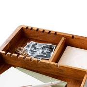 Rossie Home Acacia Wood Easel Lap Desk with Storage, Natural