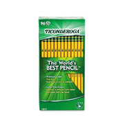 Ticonderoga Woodcase Pencil, HB #2, Yellow Barrel, 96ct.