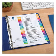 Avery Customizable TOC Ready Index Multicolor Dividers, 26-Tab, Letter