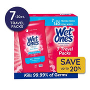 Wet Ones Antibacterial Hand Wipes, Fresh Scent (20 ct., 7 pk.)