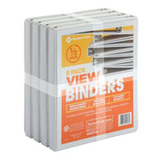 Member's Mark 1/2" Round-Ring View Binder, White (8 pk.)