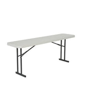 Lifetime 6' Folding Seminar Table, 5 Pack - White Granite 