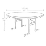 Lifetime 60" Round Professional Grade Folding Table, Choose a Color 