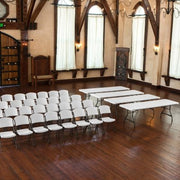 Lifetime (4) 8' Tables and (32) Chairs Combo (Commercial)