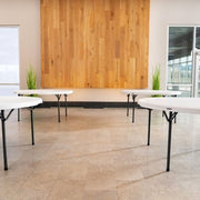Lifetime 60" Round Commercial Grade Folding Table, 4 Pack, Choose a Color