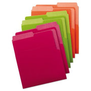 Smead® Organized Up Heavyweight Vertical Folders, Assorted Bright Tones, 6pk.