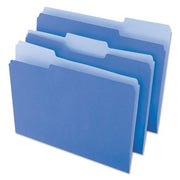 Universal File Folders, 1/3 Cut One-Ply Top Tab, Letter, 100/Box (Various Colors)