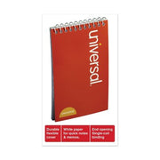 Universal Wirebound Memo Book, Narrow Rule, 3 x 5, White, 50 Sheets, 12/Pack