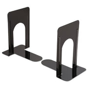 Universal Economy Bookends, Nonskid, Heavy Gauge Steel, Black (Various Sizes)