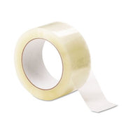 Universal General-Purpose Acrylic Box Sealing Tape, 48mm x 100m, 3" Core, Clear, 12/Pack