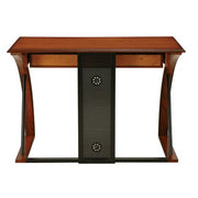 OSP Home Furnishings Aurora Computer Desk with Powder-Coated Black Accents
