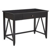 OSP Home Furnishings Santa Cruz Writing Desk, Black