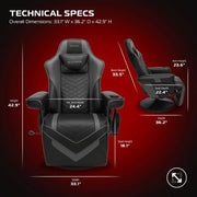 RESPAWN-S900 Racing Style Gaming Recliner Chair, Assorted Colors