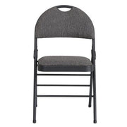 Member's Mark Superior Comfort Commercial Fabric Folding Chair with Scotchgard Protector, Gray